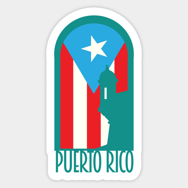 Puerto Rico Colonial Sticker by Pro Art Creation